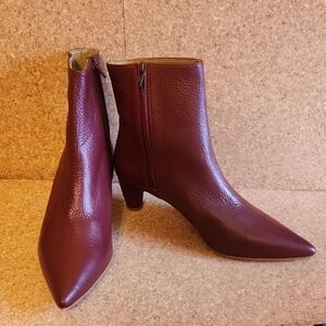 Wine-Hued Botines De Tacón - Beatrice Valenzuela Ankle Boots